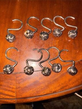 Decorative Shower Curtain Hooks - Bronze Twisted Knot (Set of 10)